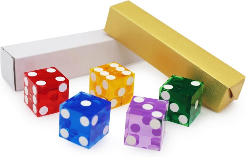 CGS Casino Style Craps Dice Sets - 19mm Professional Grade AAA Serialized Security with Razor Edges - Purple - from - Image 5